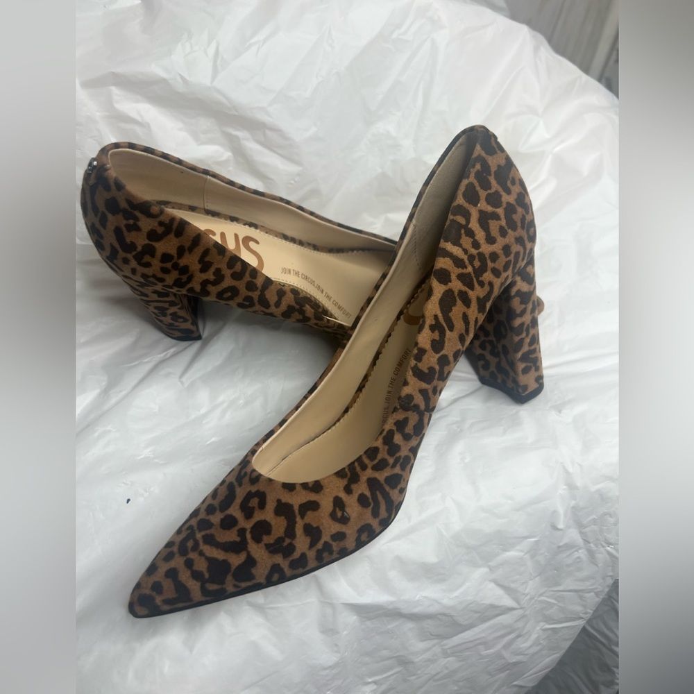 Circus Cheetah Print Chunky Heel Pump